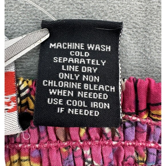 Fire Los Angeles Convertible Skirt Womens Medium Paisley Floral Boho Tube Top - Picture 4 of 7